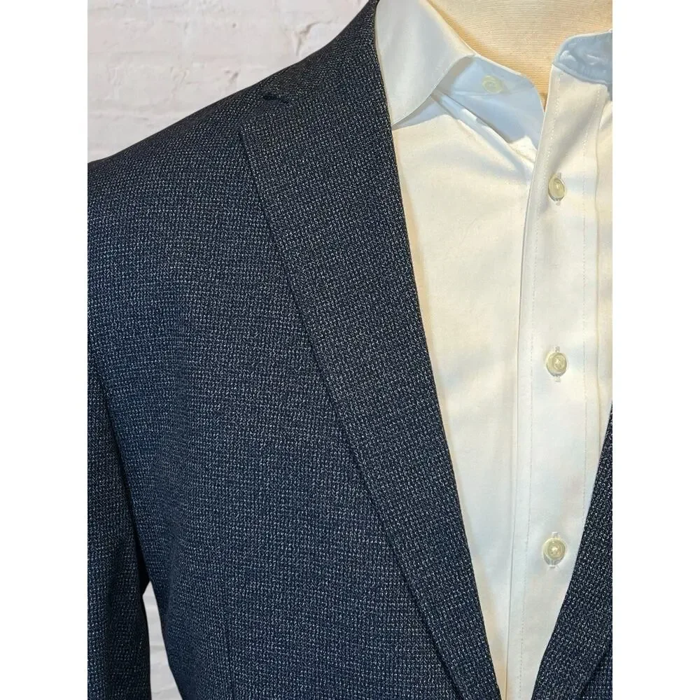 Joseph Abboud 44R XXL Blue Cotton Casual Blazer Sport Jacket Unlined Weekender